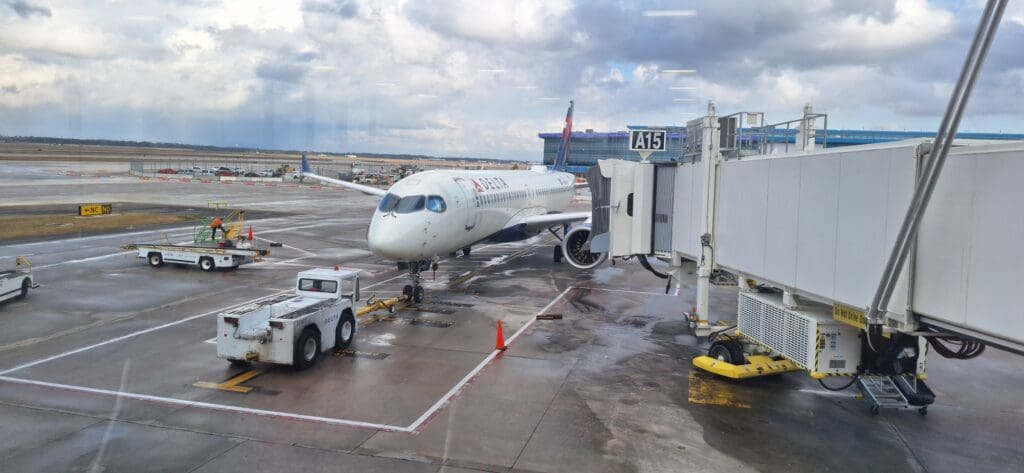 an airplane on the tarmac