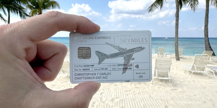 Delta SkyMiles® Reserve Business American Express Card (©Chris Carley for Eye of the Flyer. 747 metal card no longer available.)