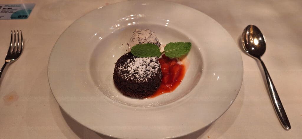 a plate of food on a table