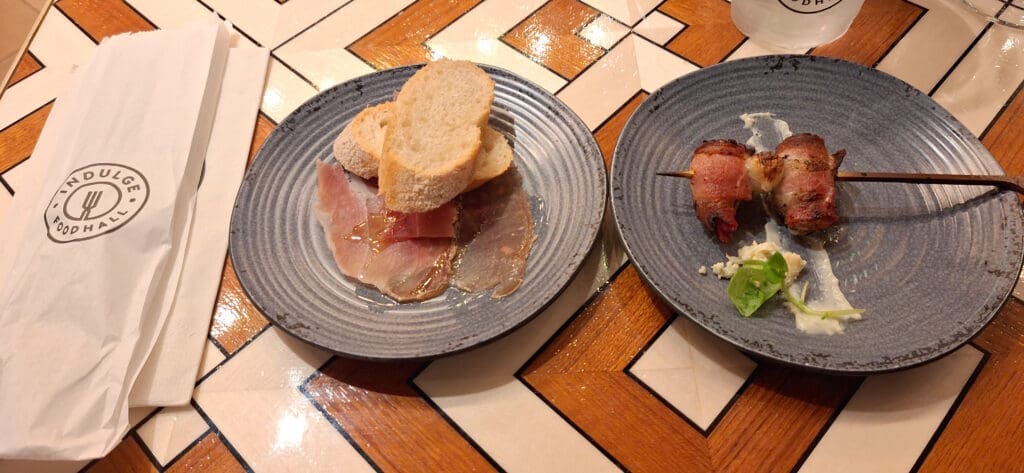plates of food on a table