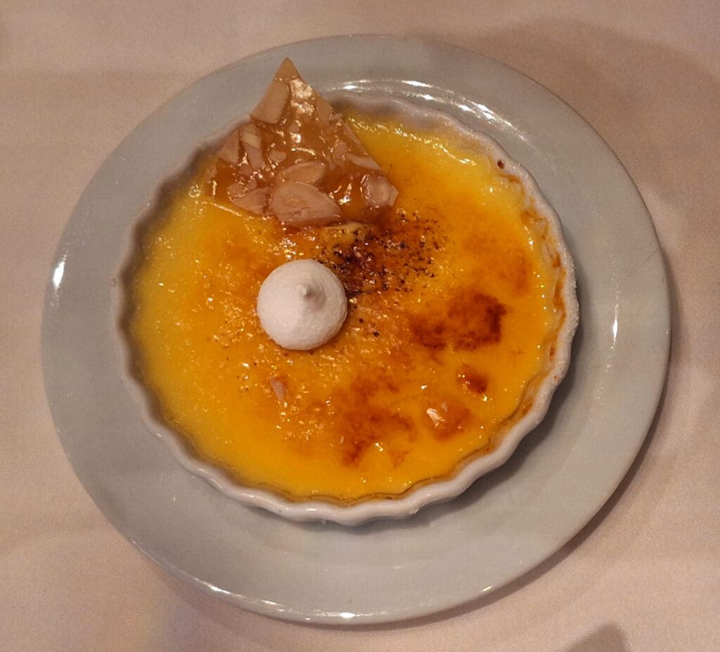 a plate of food on a table