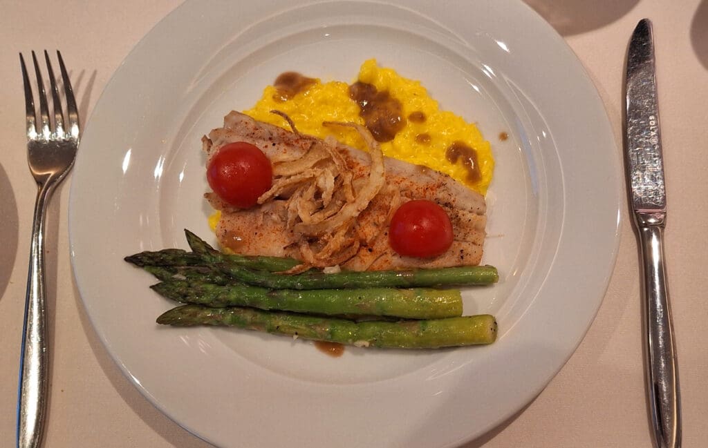 a plate of food on a table