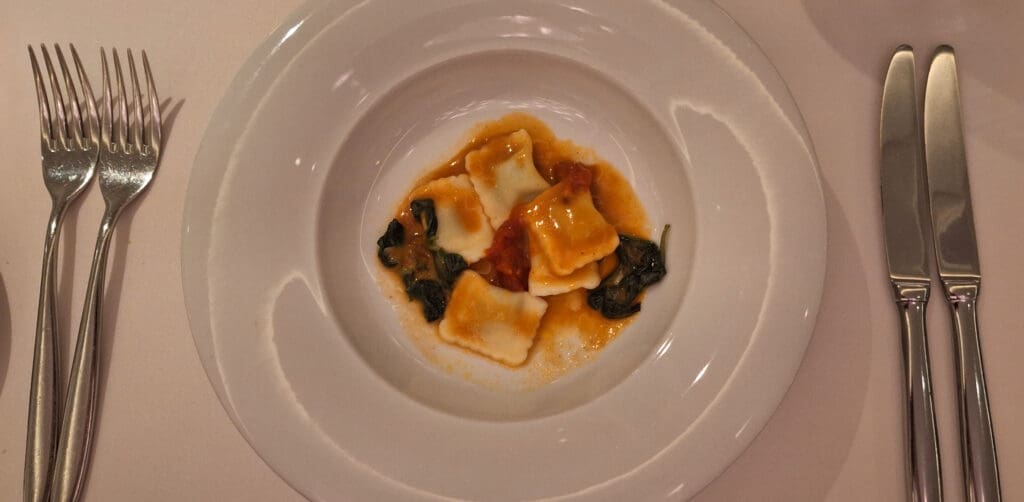 a plate of food on a table