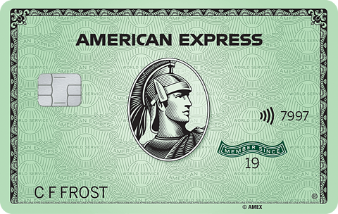 Green Card with classic centurion design