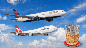 Coasters made from actual airline fuselage skins
