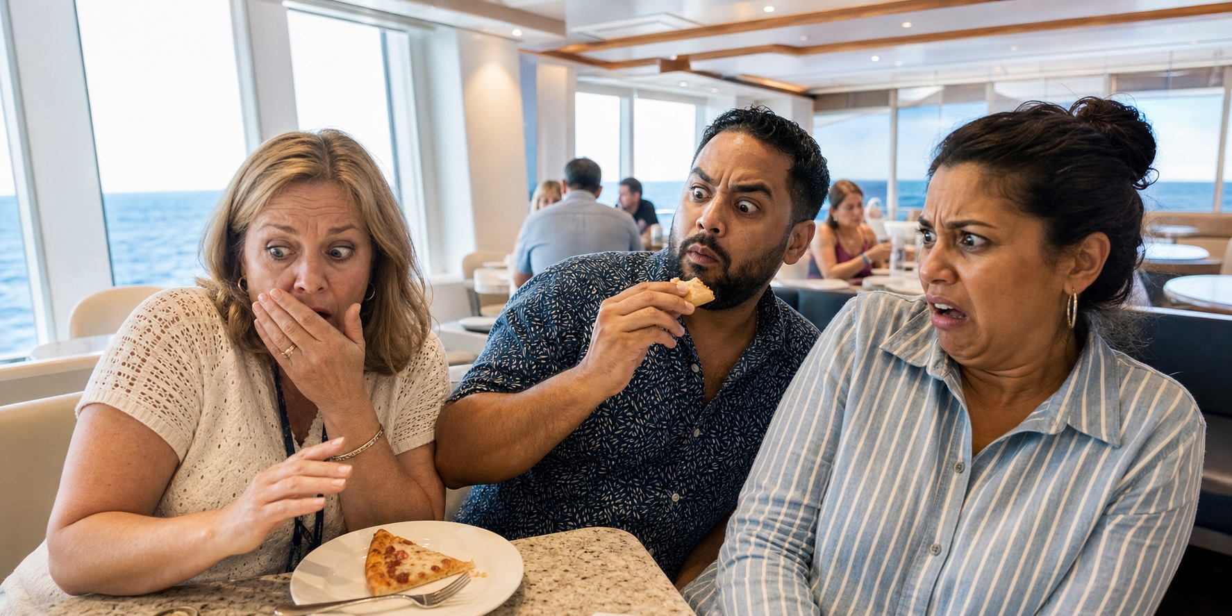 Carnival Cruise Passenger Scratches Her Feet, Eats Pizza — Then Grabs a Fork