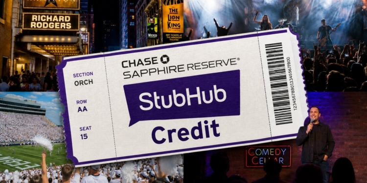 he Chase Sapphire Reserve® includes up to $300 per year in StubHub credits. Here's how I used mine.