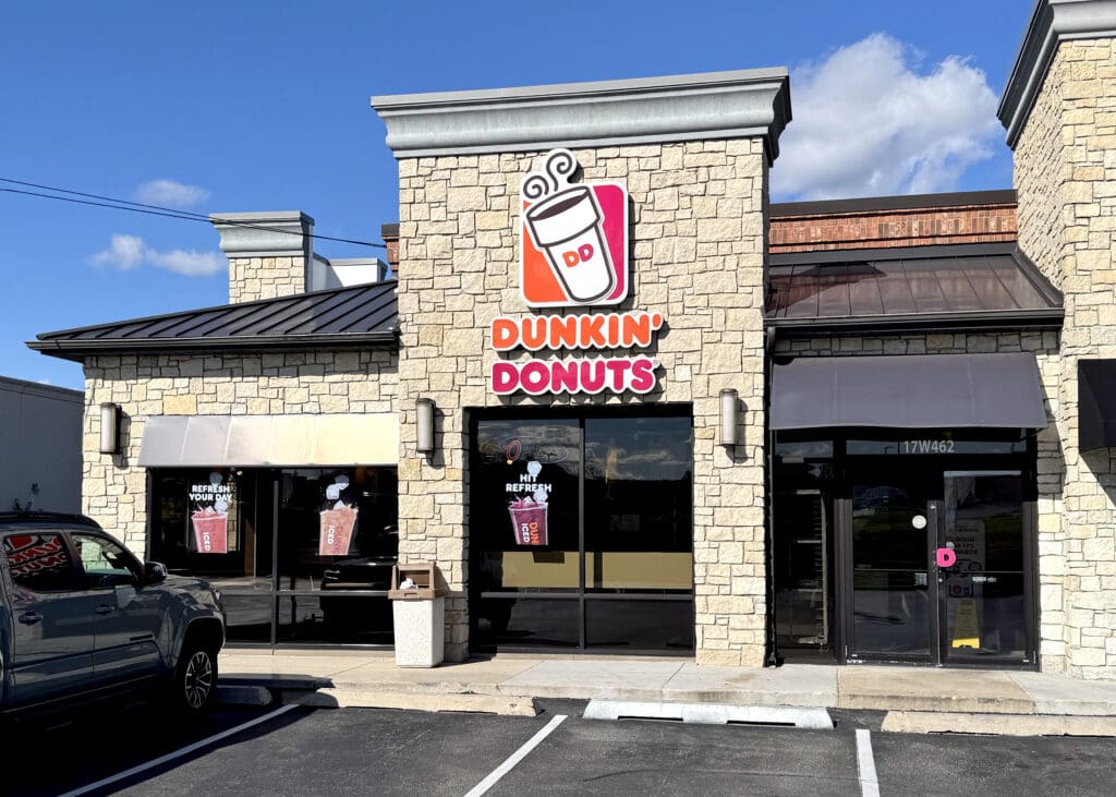 A Dunkin' Donuts location in Oakbrook, Illinois. 