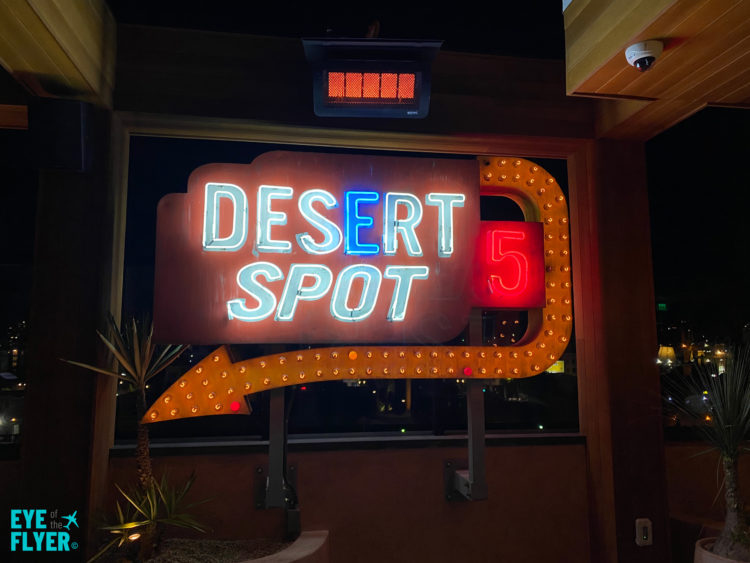 Desert 5 Spot rooftop lounge and bar at tommie Hollywood Hyatt hotel