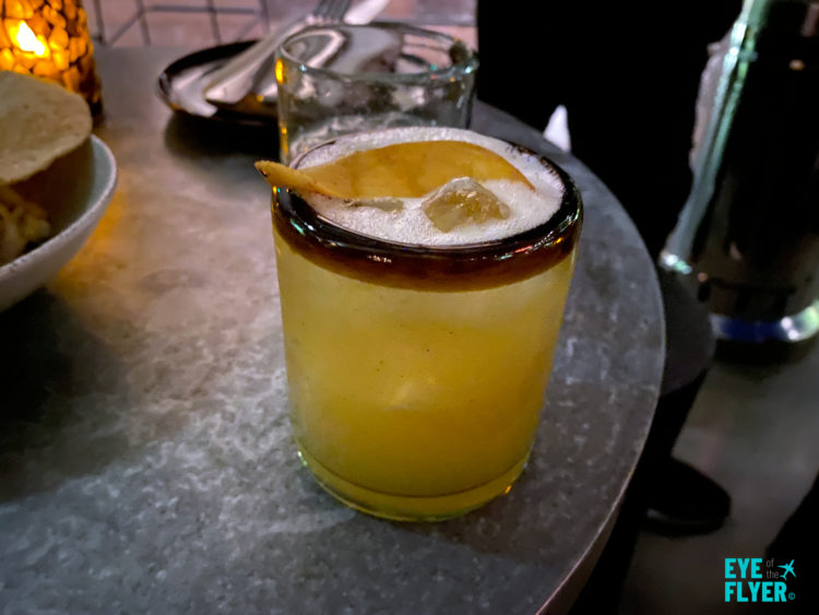 Jungle Cat cocktail at KA'TEEN restaurant at tommie Hollywood Hyatt hotel