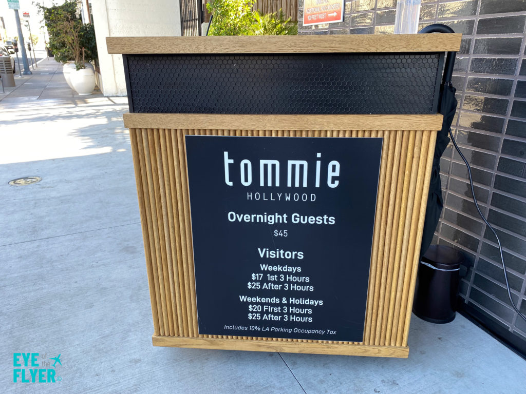 Parking at tommie Hollywood