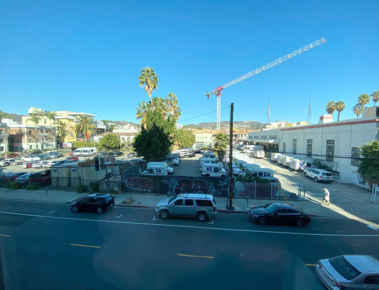 View from room at tommie Hollywood